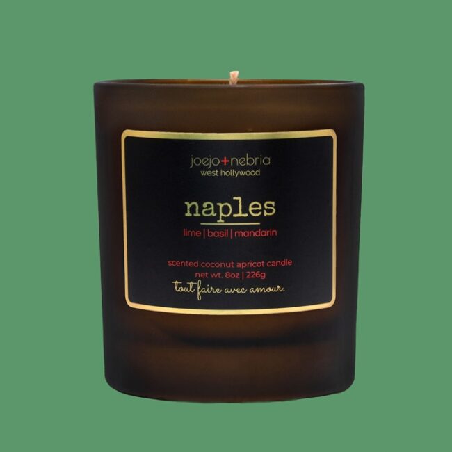 NaplesScented Wax Candle Joejo + Nebria Candles