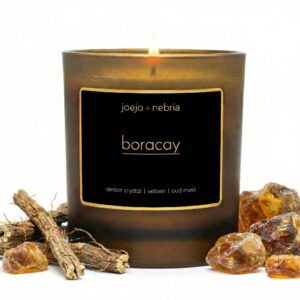 Boracay coconut apricot wax candle