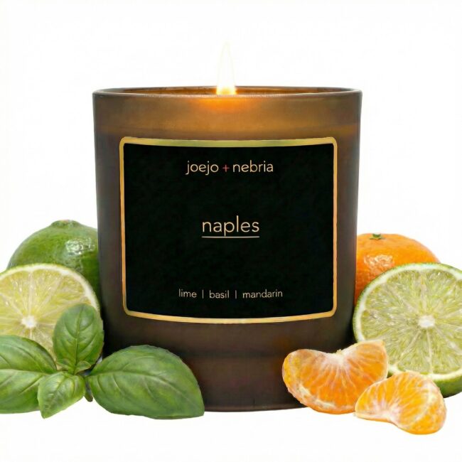 Naples coconut apricot wax candle
