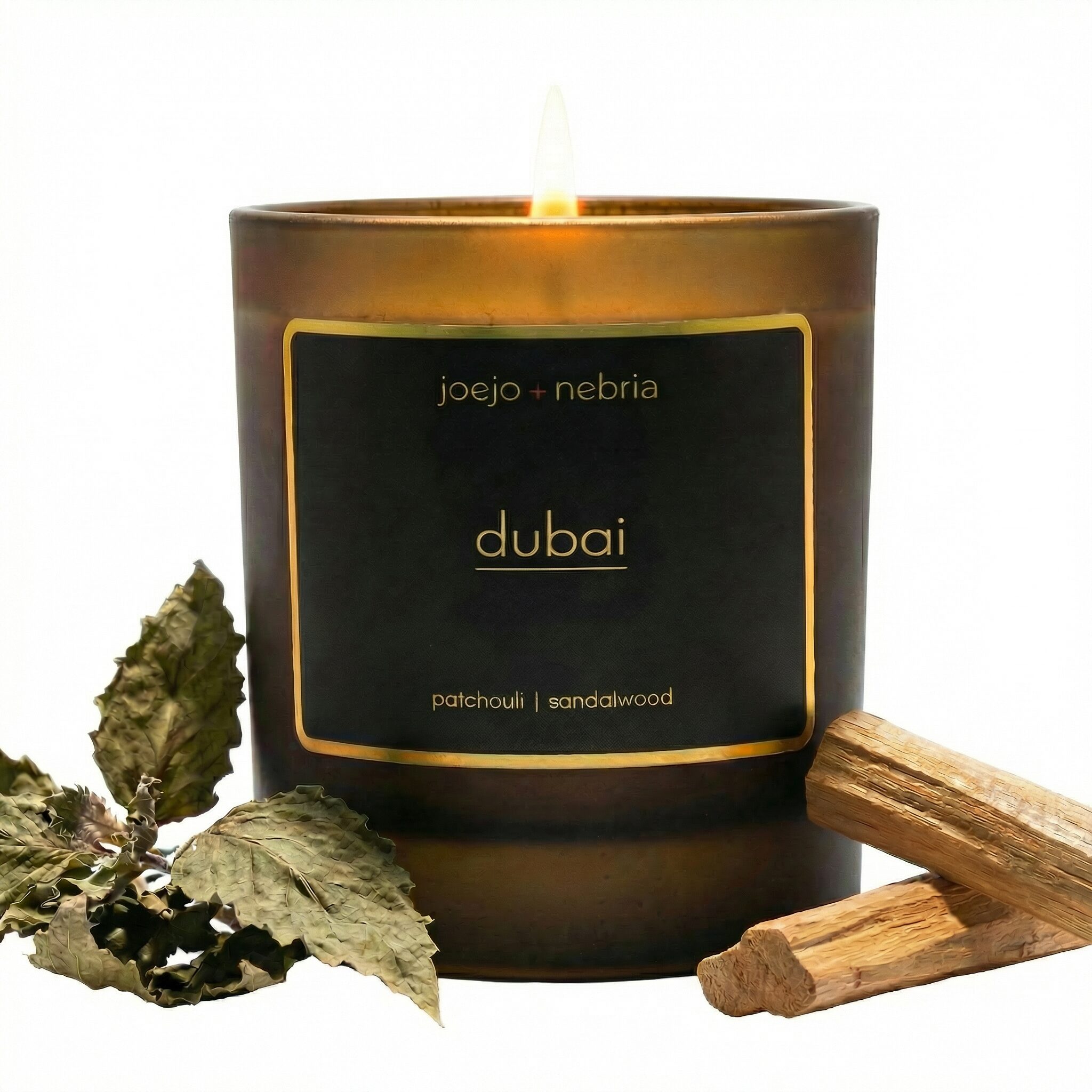 Dubai coconut apricot wax candle