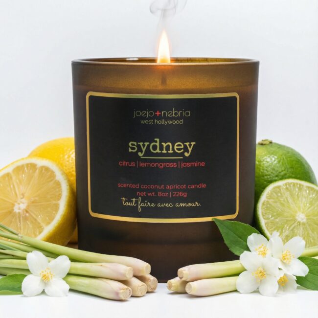 Luxury candles by JoeJo + Nebria