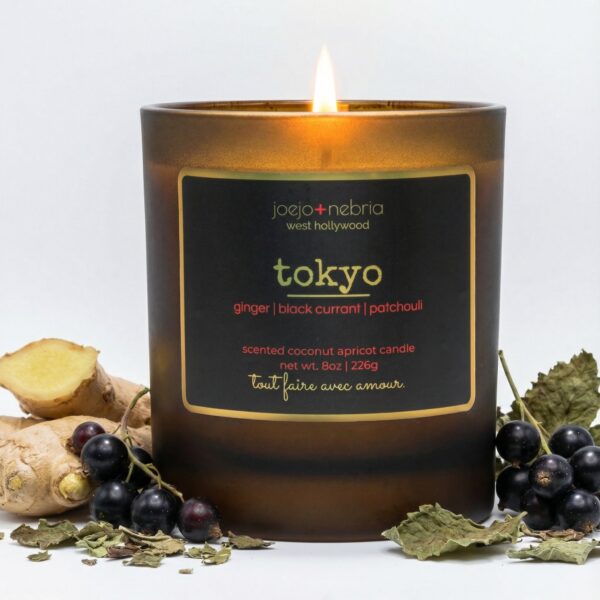 Tokyo-Scented Coconut Apricot Candle - Joejo + Nebria Candles