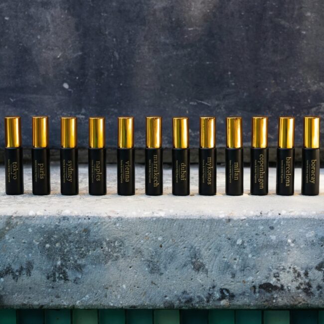 Luxury mini fragrance spray set by JoeJo + Nebria