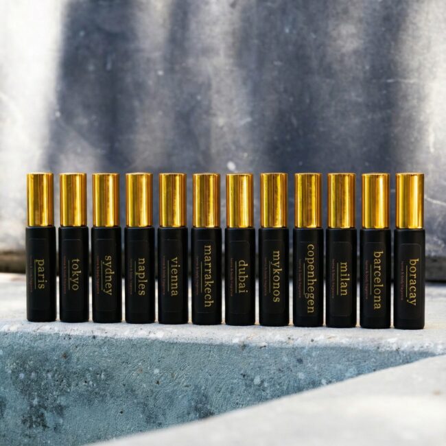 Luxury mini fragrance spray set by JoeJo + Nebria