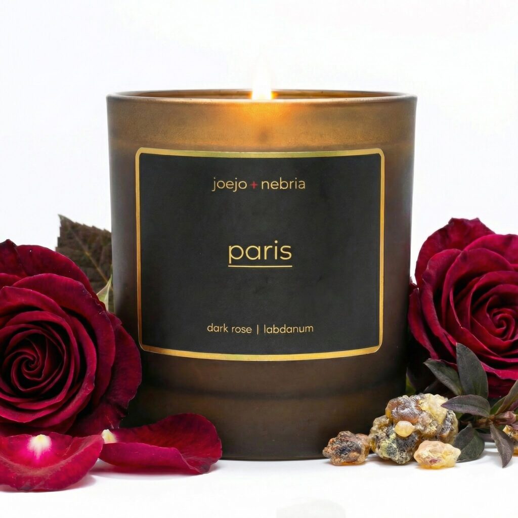 Paris coconut apricot wax candle