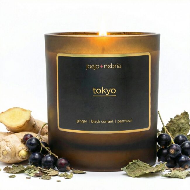Tokyo coconut apricot wax candle